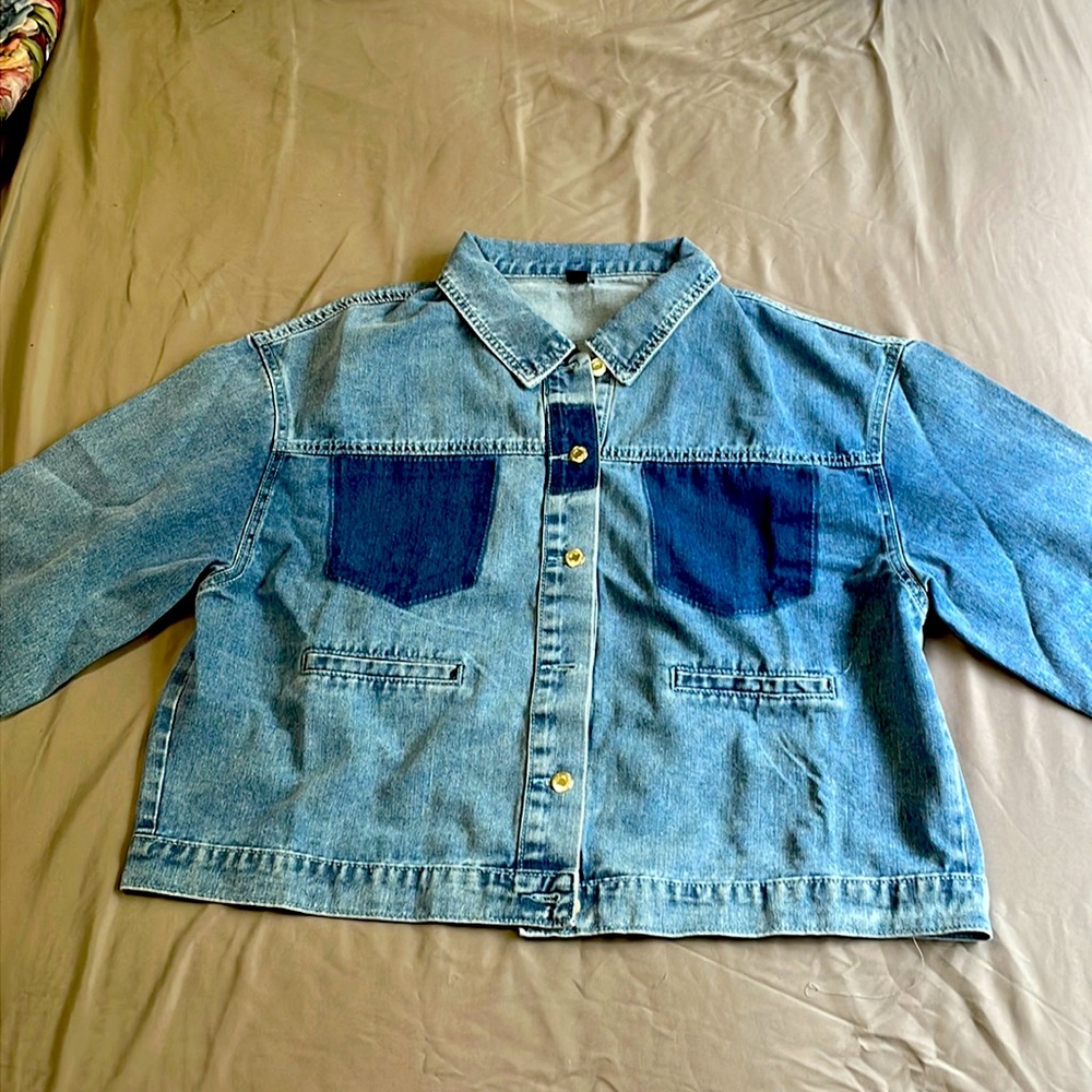 SHEIN denim jacket, NEW